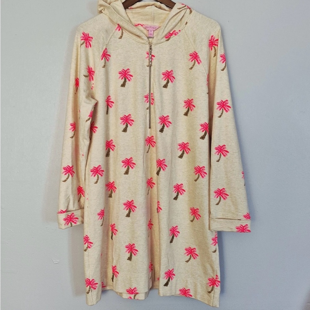 Lilly Pulitzer Pink Palm Tree dress Large